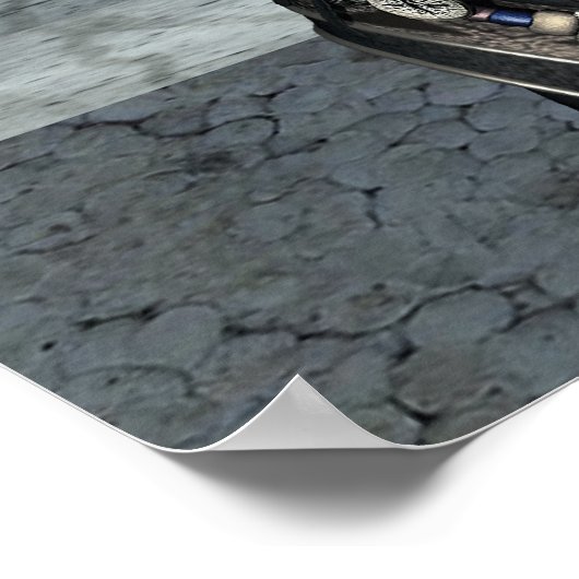 No Evil Gothic Art Poster (Ecke)