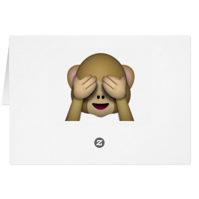 No Evil Monkey - Emoji (Rückseite Horizontal)