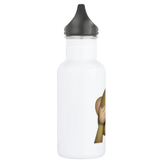 No Evil Monkey - Emoji Edelstahlflasche (Links)