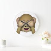 No Evil Monkey - Emoji Große Wanduhr (Zuhause)