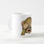 No Evil Monkey - Emoji Kaffeetasse (Vorderseite Links)