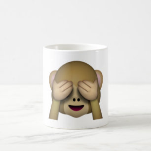 No Evil Monkey - Emoji Kaffeetasse