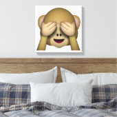No Evil Monkey - Emoji Leinwanddruck (Insitu (Schlafzimmer))