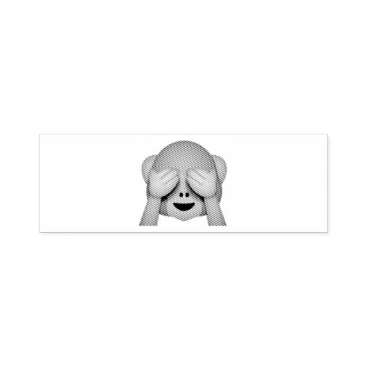 No Evil Monkey - Emoji Permastempel (Design)