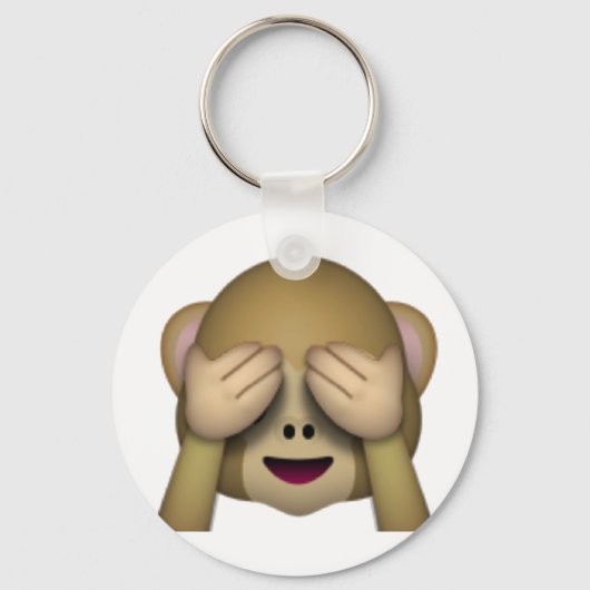 No Evil Monkey - Emoji Schlüsselanhänger (Vorderseite)