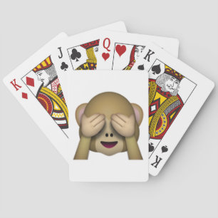 No Evil Monkey - Emoji Spielkarten