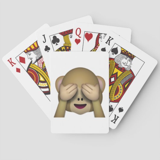 No Evil Monkey - Emoji Spielkarten (Rückseite)
