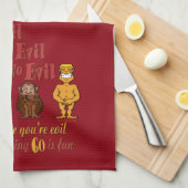 No Evil Party 60. Küchentuch (Viertel Falte)