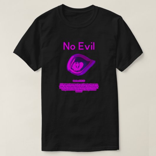 No Evil - Purple Passion -  T-Shirt (Design vorne)
