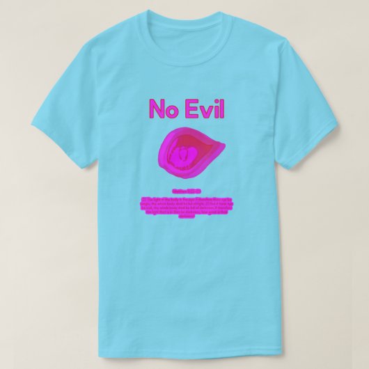 No Evil - Tahitian Sunset Logo- T-Shirt (Design vorne)