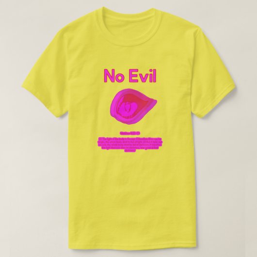 No Evil - Tahitian Sunset Logo- T-Shirt (Design vorne)