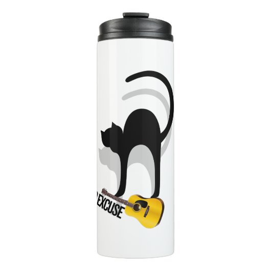 No Excuse Cat Per Tea Mug Thermosbecher (Vorderseite)