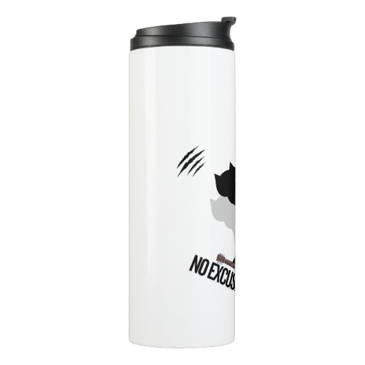 No Excuse Cat Per Tea Mug Thermosbecher (Nach links gedreht)