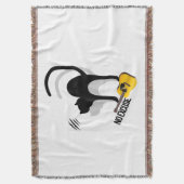 No Excuse Cat per throw blanket Decke (Vorderseite Vertikal)