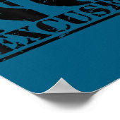 No Excuses Athlete Training Motivation Distressed  Poster (Ecke)