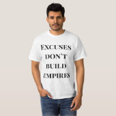 No Excuses Empire Builder Shirt – Power Zitat  (Vorne ganz)