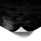 No Excuses - Glitch Effect Motivational Art Print Poster (Ecke)