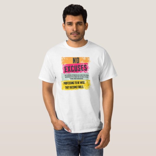 No Excuses shirt (Vorne ganz)