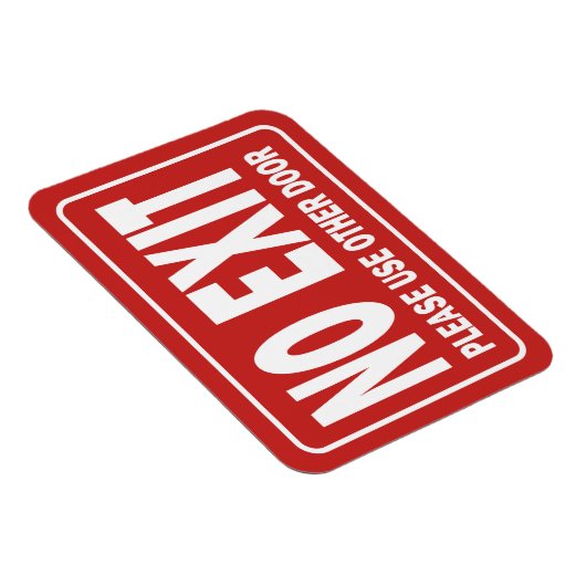 NO-EXIT-Zeichen für Tür Magnet (Rechte Seite)