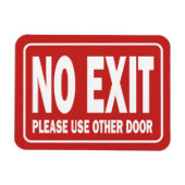 NO-EXIT-Zeichen für Tür Magnet (Horizontal)