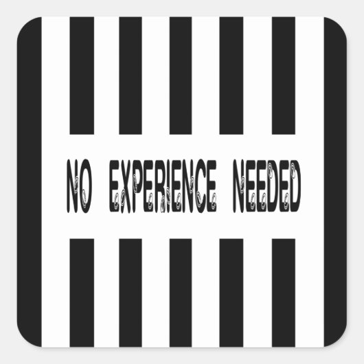 No Experience Needed Replacement Ref Sticker (Vorderseite)