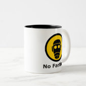 NO-Farting Zweifarbige Tasse (VorderseiteRechts)
