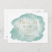 No Fear in Love Postcard Postkarte (Vorne/Hinten)