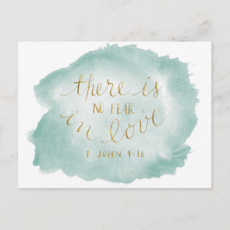 No Fear in Love Postcard Postkarte