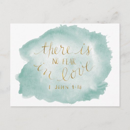 No Fear in Love Postcard Postkarte (Vorderseite)