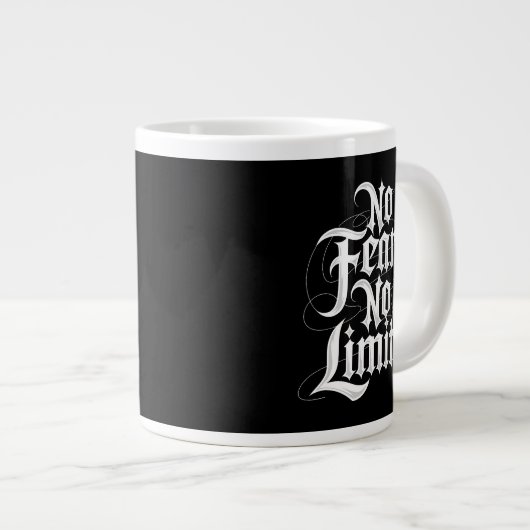 No Fear No Limits Jumbo-Tasse (Vorderseite Rechts)