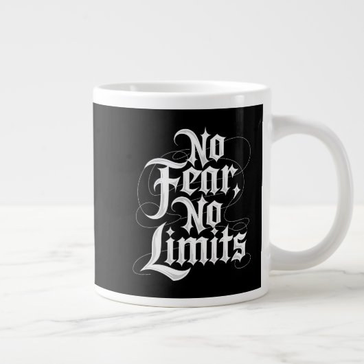 No Fear No Limits Jumbo-Tasse (Rechts)