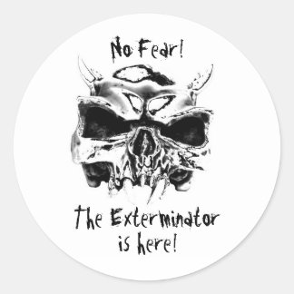 No Fear! Runder Aufkleber