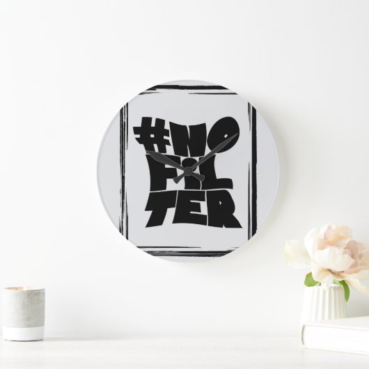 #no Filter Große Wanduhr (Zuhause)