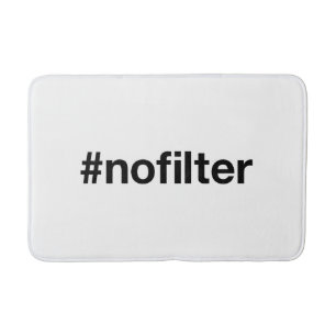 NO FILTER Hashtag Badematte