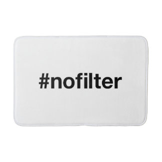 NO FILTER Hashtag Badematte