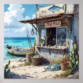 No fish today bonaire poster (Vorne)