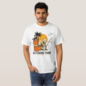 No Fishing Today Sad Stickman Fishing  Lovers T-Shirt (Vorne ganz)