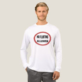 No flirting allowed Tri-Blend shirt (Vorderseite komplett)