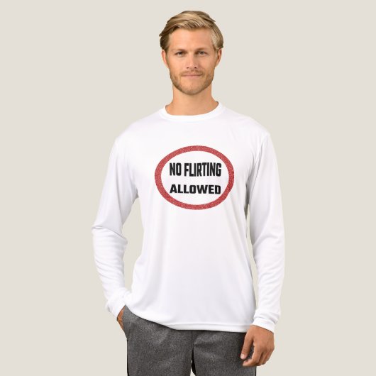 No flirting allowed Tri-Blend shirt (Vorderseite komplett)
