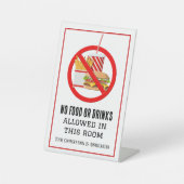 no food or drinks sockelschild (Vorderseite)