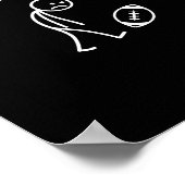 No Football Today Sad Stick Funny For Football Fan Poster (Ecke)