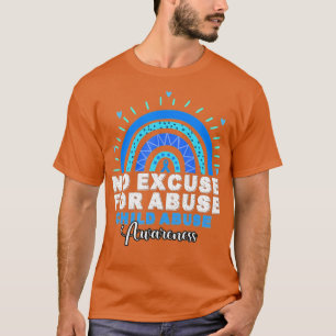 No for Child Missbrauch Entschuldigung Monat April T-Shirt