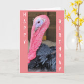 NO **FOWL PLAY HIER** NUR GLÜCKLICH BIRTHDAY WISHE KARTE (Gelbe Blume)