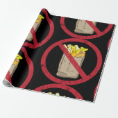 No Fries Sign Geschenkpapier (Ungerollt)