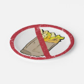 No Fries Sign Pappteller (Schrägansicht)