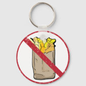 No Fries Sign Schlüsselanhänger (Rückseite)