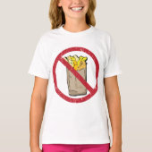 No Fries Sign T-Shirt (Vorderseite)