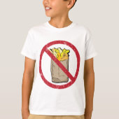 No Fries Sign T-Shirt (Vorderseite)