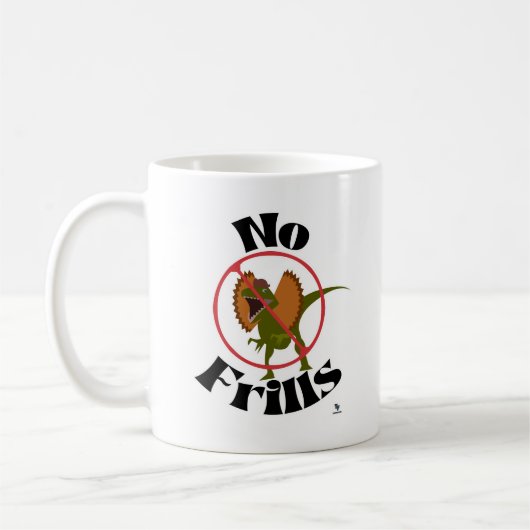 No Frills Dinosaur Stone Age Fun Time Kaffeetasse (Links)