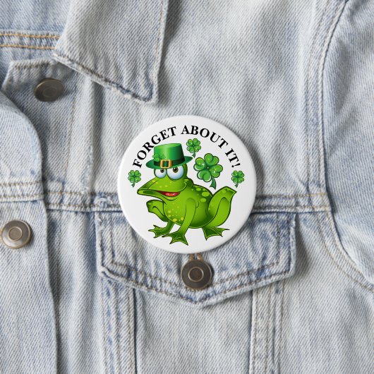 No Frog Kissing St. Patrick's Day Button (Beispiel)